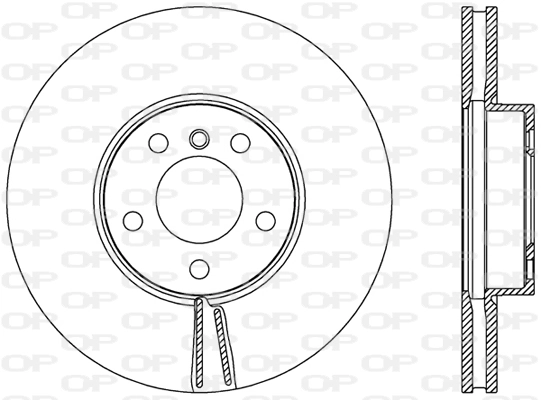 OPEN PARTS féktárcsa - BDR2464.20 - TothCarparts