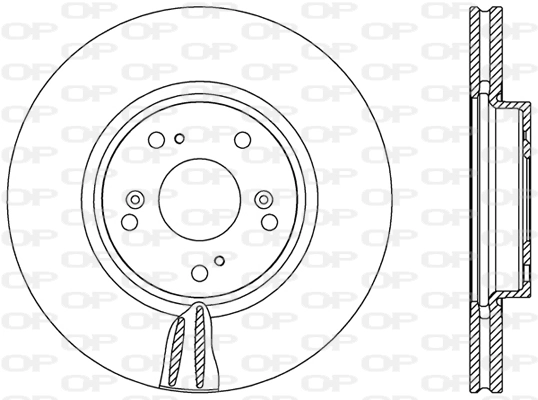 OPEN PARTS féktárcsa - BDR2474.20 - TothCarparts
