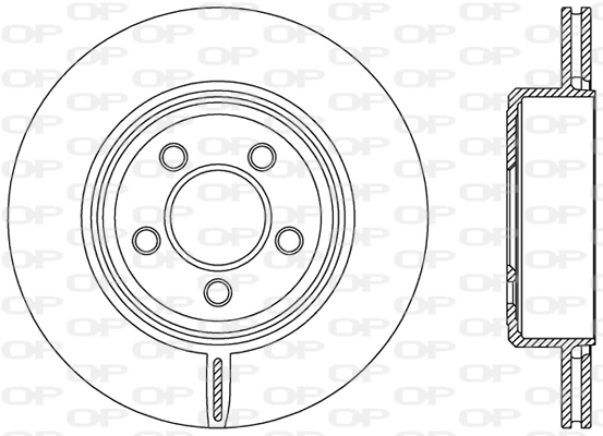 OPEN PARTS féktárcsa - BDR2481.20 - TothCarparts