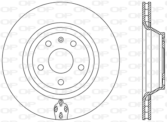 OPEN PARTS féktárcsa - BDR2484.20 - TothCarparts