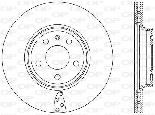 OPEN PARTS féktárcsa - BDR2485.20 - TothCarparts