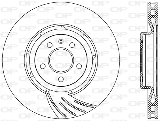 OPEN PARTS féktárcsa - BDR2486.20 - TothCarparts
