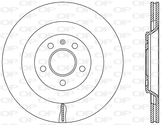 OPEN PARTS féktárcsa - BDR2487.20 - TothCarparts