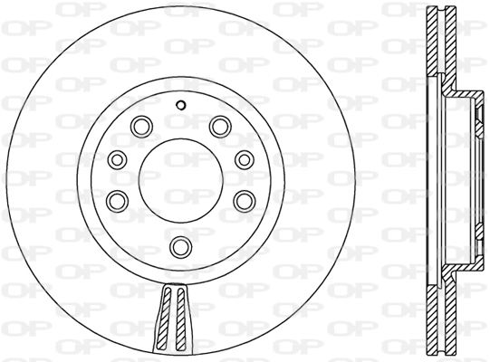 OPEN PARTS féktárcsa - BDR2491.20 - TothCarparts