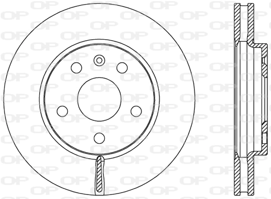 OPEN PARTS féktárcsa - BDR2498.20 - TothCarparts