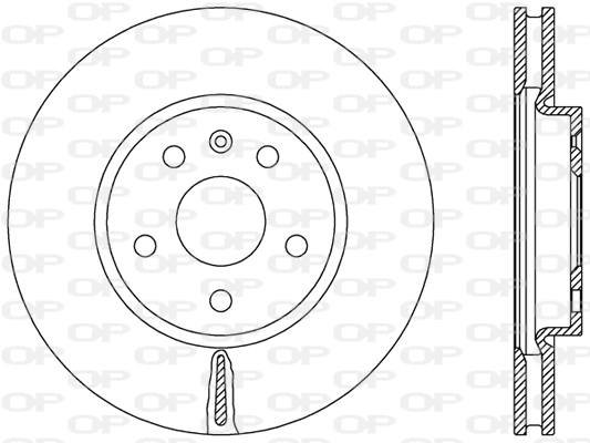 OPEN PARTS féktárcsa - BDR2499.20 - TothCarparts