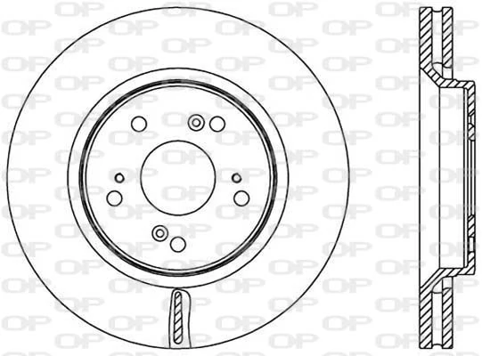 OPEN PARTS féktárcsa - BDR2516.20 - TothCarparts