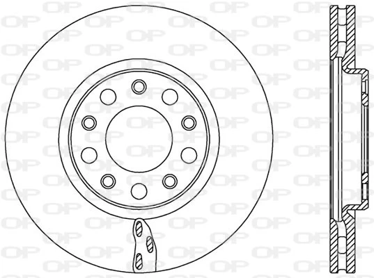 OPEN PARTS féktárcsa - BDR2521.20 - TothCarparts