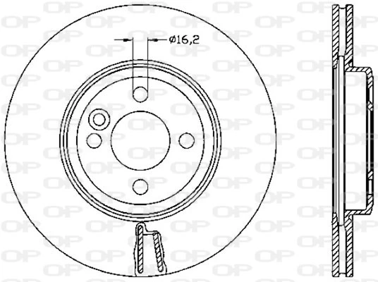 OPEN PARTS féktárcsa - BDR2530.20 - TothCarparts