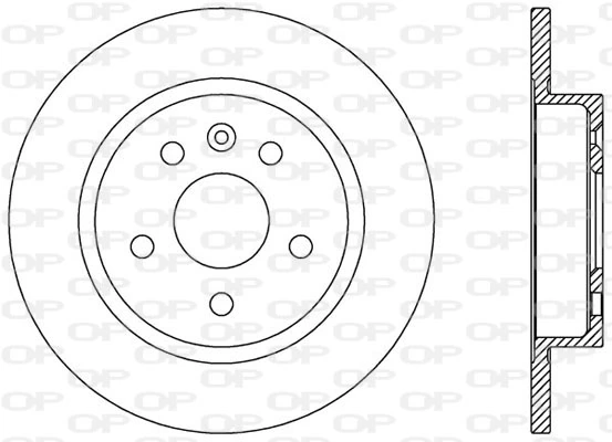 OPEN PARTS féktárcsa - BDR2537.10 - TothCarparts