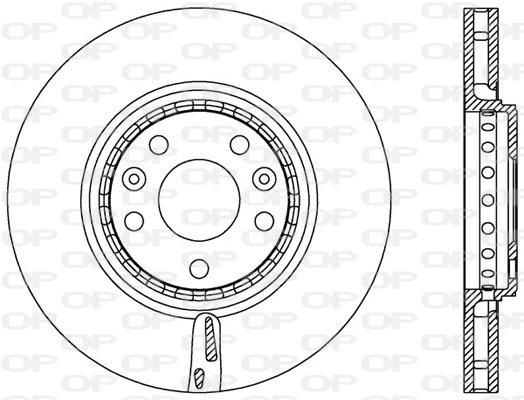 OPEN PARTS féktárcsa - BDR2547.20 - TothCarparts
