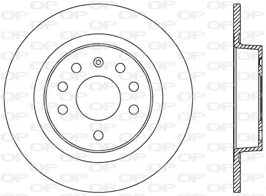 OPEN PARTS féktárcsa - BDR2575.10 - TothCarparts