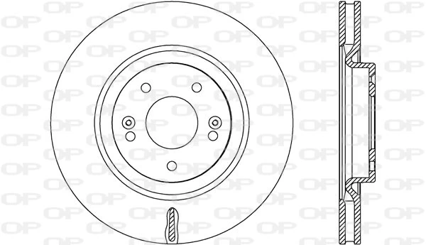 OPEN PARTS féktárcsa - BDR2606.20 - TothCarparts