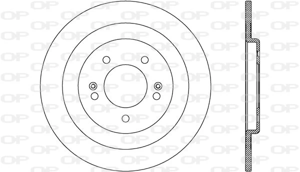 OPEN PARTS féktárcsa - BDR2607.10 - TothCarparts