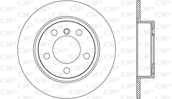 OPEN PARTS féktárcsa - BDR2611.10 - TothCarparts