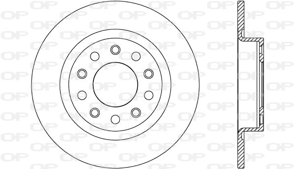 OPEN PARTS féktárcsa - BDR2615.10 - TothCarparts