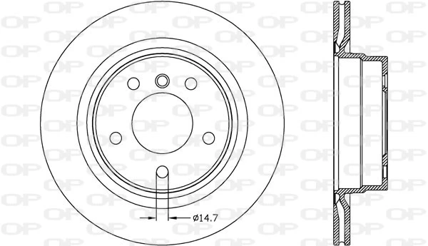 OPEN PARTS féktárcsa - BDR2624.20 - TothCarparts