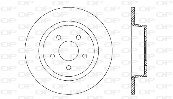 OPEN PARTS féktárcsa - BDR2635.10 - TothCarparts