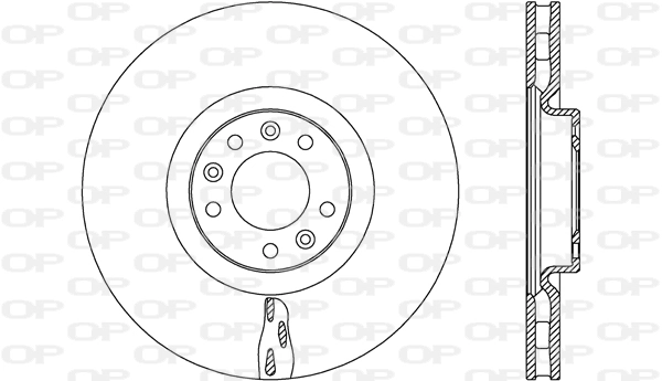 OPEN PARTS féktárcsa - BDR2651.20 - TothCarparts