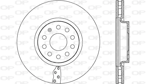 OPEN PARTS féktárcsa - BDR2657.20 - TothCarparts