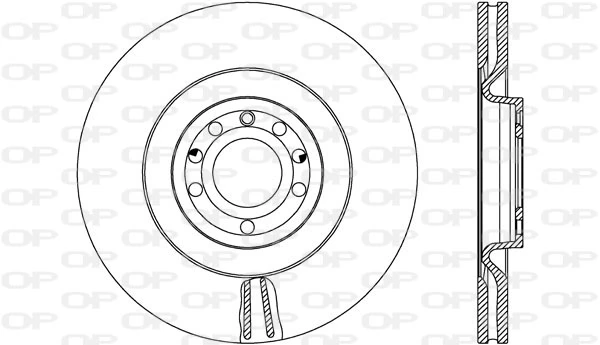 OPEN PARTS féktárcsa - BDR2666.20 - TothCarparts