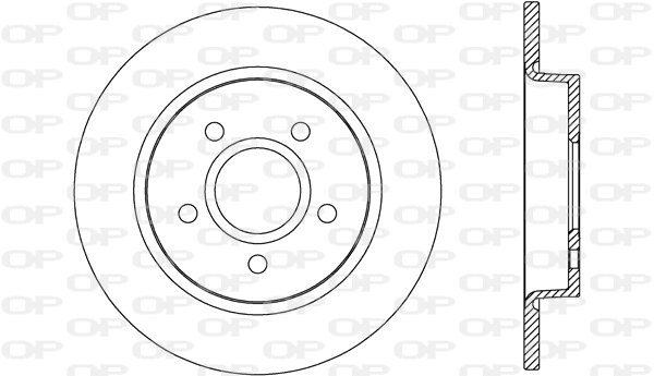 OPEN PARTS féktárcsa - BDR2670.10 - TothCarparts