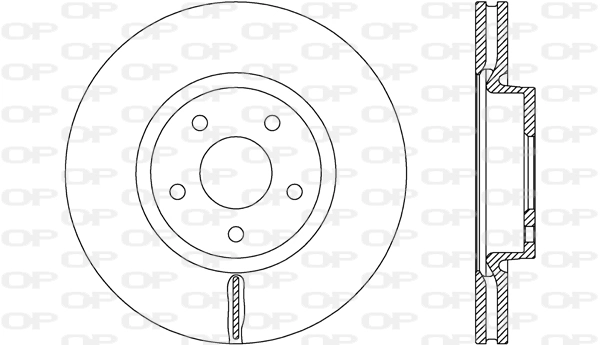 OPEN PARTS féktárcsa - BDR2687.20 - TothCarparts