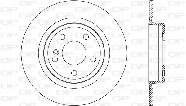 OPEN PARTS féktárcsa - BDR2703.10 - TothCarparts