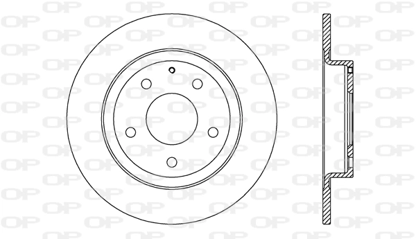 OPEN PARTS féktárcsa - BDR2714.10 - TothCarparts