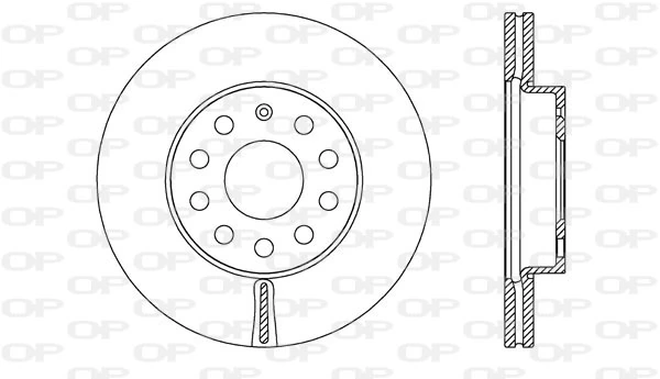 OPEN PARTS féktárcsa - BDR2722.20 - TothCarparts