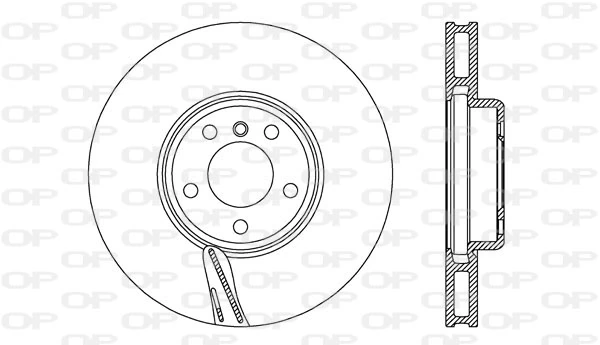 OPEN PARTS féktárcsa - BDR2744.20 - TothCarparts