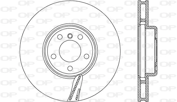 OPEN PARTS féktárcsa - BDR2745.20 - TothCarparts