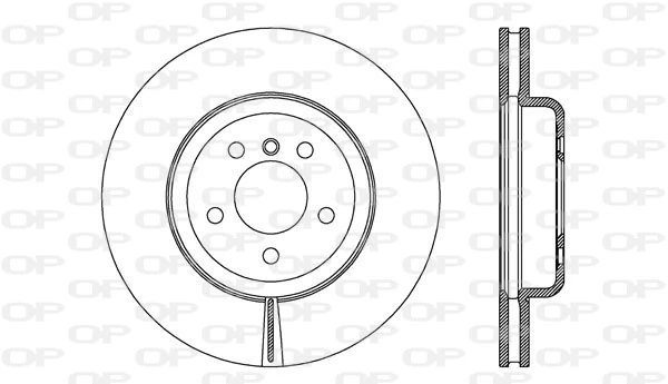 OPEN PARTS féktárcsa - BDR2748.20 - TothCarparts