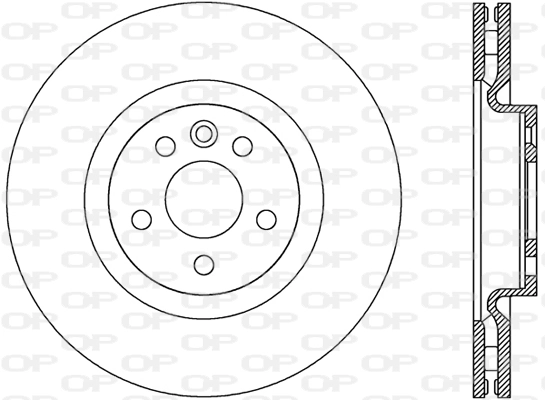 OPEN PARTS féktárcsa - BDR2812.10 - TothCarparts