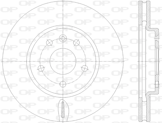 OPEN PARTS féktárcsa - BDR2813.20 - TothCarparts