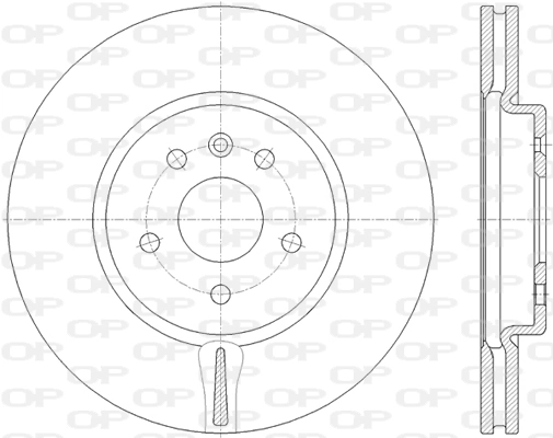 OPEN PARTS féktárcsa - BDR2814.20 - TothCarparts