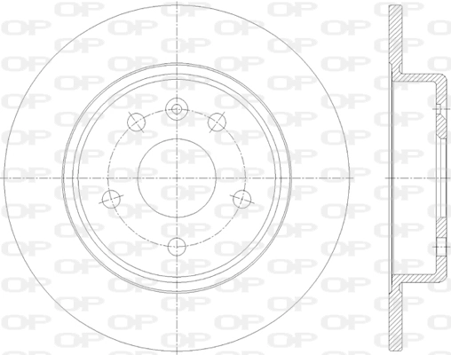 OPEN PARTS féktárcsa - BDR2815.10 - TothCarparts