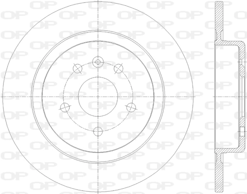 OPEN PARTS féktárcsa - BDR2816.10 - TothCarparts