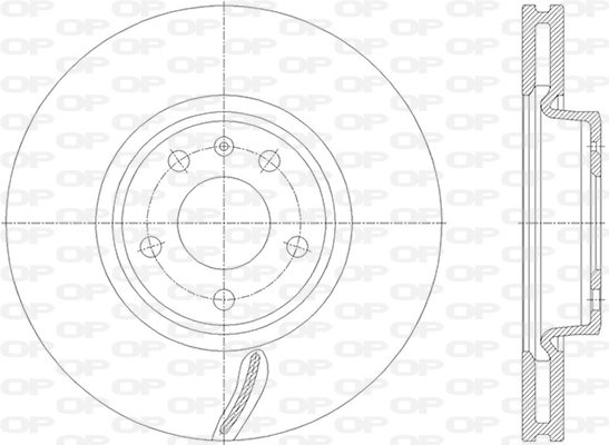 OPEN PARTS féktárcsa - BDR2843.20 - TothCarparts