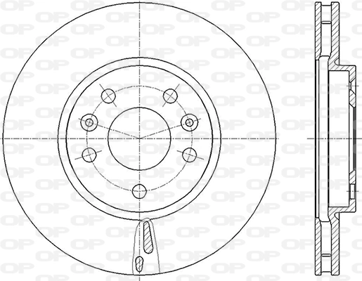 OPEN PARTS féktárcsa - BDR2846.20 - TothCarparts