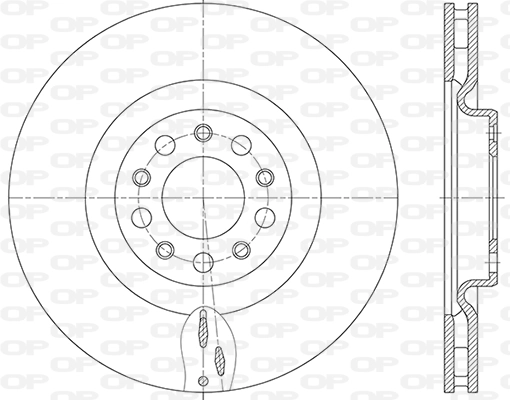 OPEN PARTS féktárcsa - BDR2852.20 - TothCarparts
