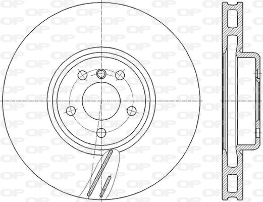OPEN PARTS féktárcsa - BDR2857.20 - TothCarparts
