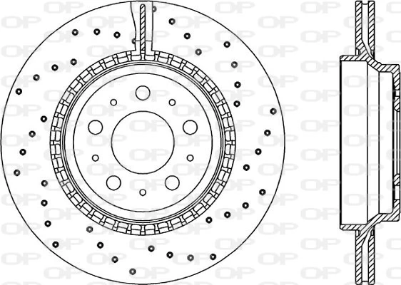OPEN PARTS féktárcsa - BDRS1975.25 - TothCarparts