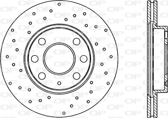 OPEN PARTS féktárcsa - BDRS1983.25 - TothCarparts
