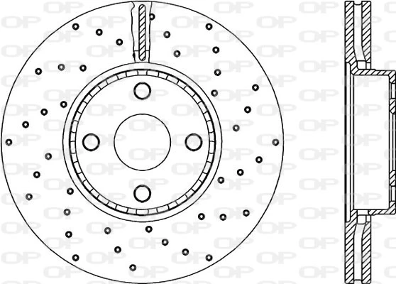 OPEN PARTS féktárcsa - BDRS2155.25 - TothCarparts