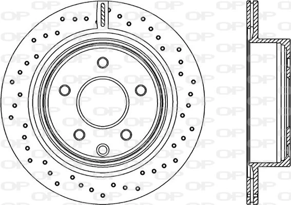 OPEN PARTS féktárcsa - BDRS2208.25 - TothCarparts