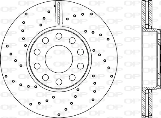 OPEN PARTS féktárcsa - BDRS2280.25 - TothCarparts