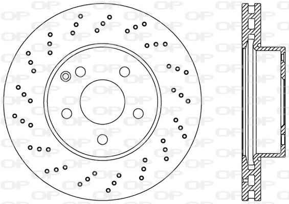 OPEN PARTS féktárcsa - BDRS2393.25 - TothCarparts