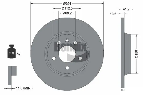BENDIX Braking féktárcsa - BDS1469 - TothCarparts