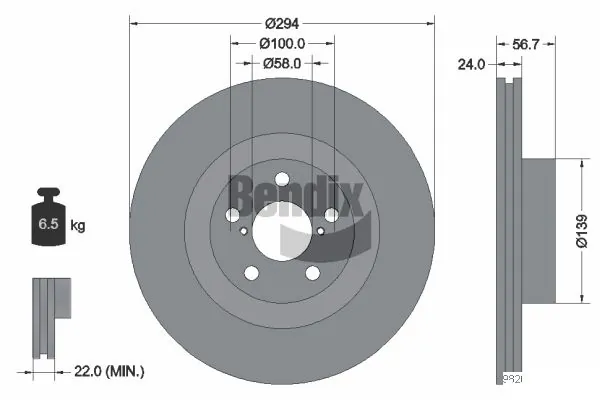 BENDIX Braking féktárcsa - BDS1644 - TothCarparts